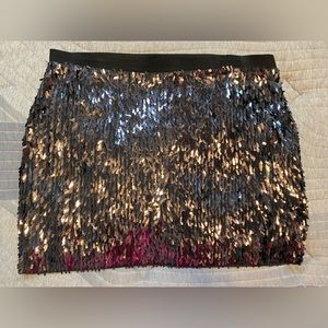 Express Sequin Mini Skirt